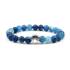 PawZee Azure Agate Paw Print Charm Bracelet - Che Cose Belle