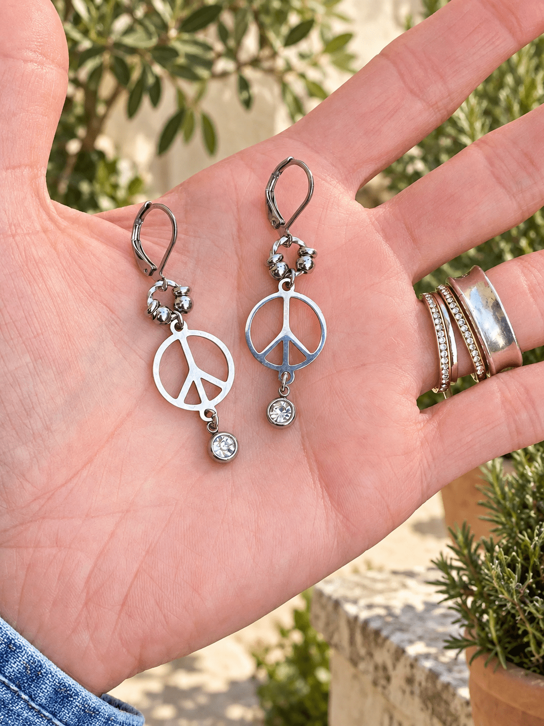 PEACE EARRINGS - Che Cose Belle