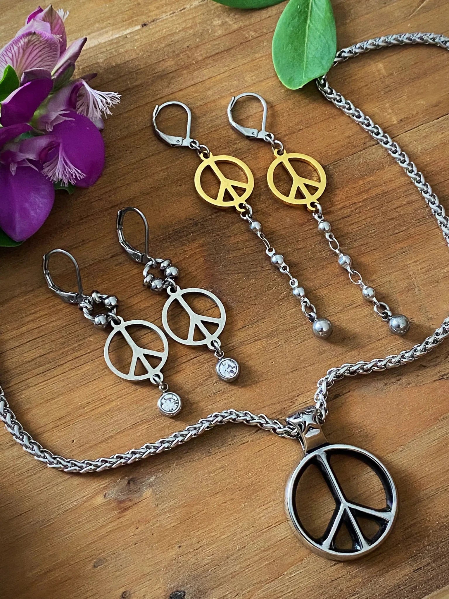 PEACE EARRINGS - Che Cose Belle
