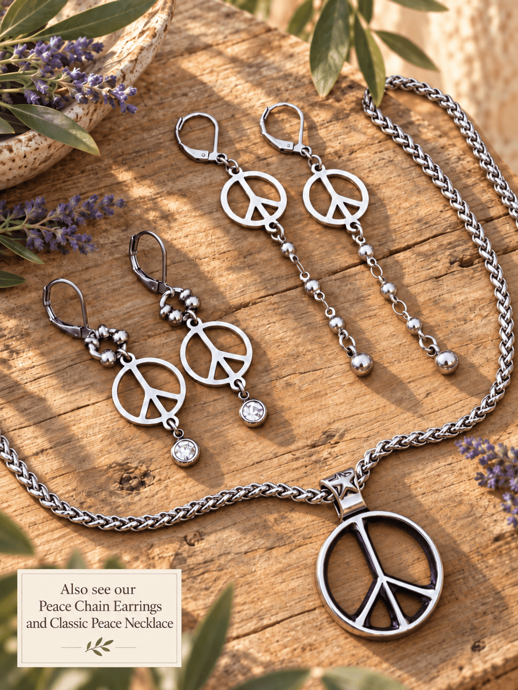 PEACE EARRINGS - Che Cose Belle