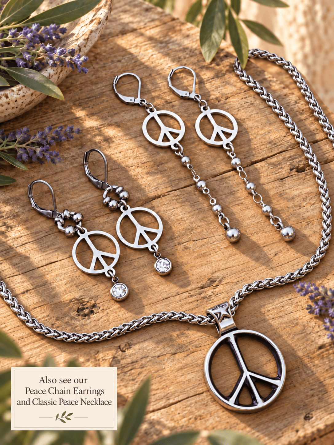 PEACE EARRINGS - Che Cose Belle
