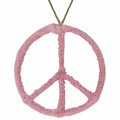 Peace Christmas Ornament Pink Arcadia Home