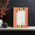 Peach Resin Inlay Picture Frame - Ink Marble Design in 4x6 & 5x7 - Che Cose Belle