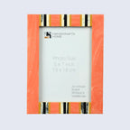 Peach Resin Inlay Picture Frame - Ink Marble Design in 4x6 & 5x7 - Che Cose Belle