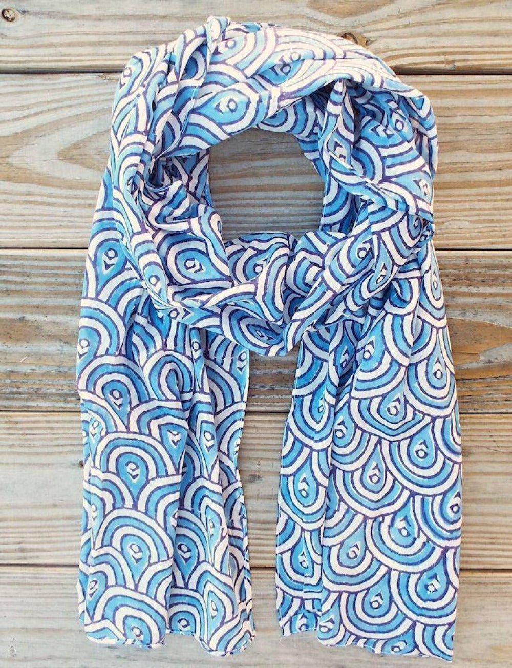 Peacock Blue Scarf - Che Cose Belle