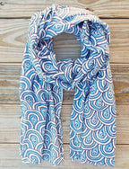Peacock Blue Scarf - Che Cose Belle