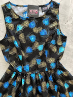 Peacock Feathers Vintage Dress - Che Cose Belle