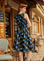 Peacock Feathers Vintage Dress - Che Cose Belle
