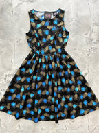 Peacock Feathers Vintage Dress - Che Cose Belle
