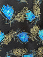 Peacock Feathers Vintage Dress - Che Cose Belle