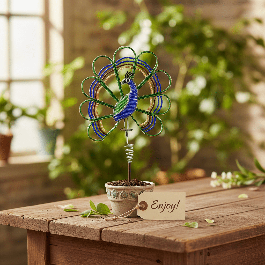 Peacock Garden Stake (Set of 3) - Che Cose Belle
