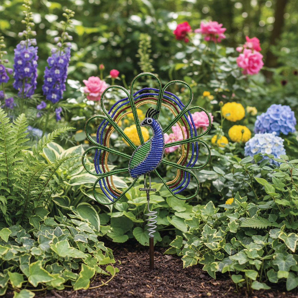 Peacock Garden Stake (Set of 3) - Che Cose Belle