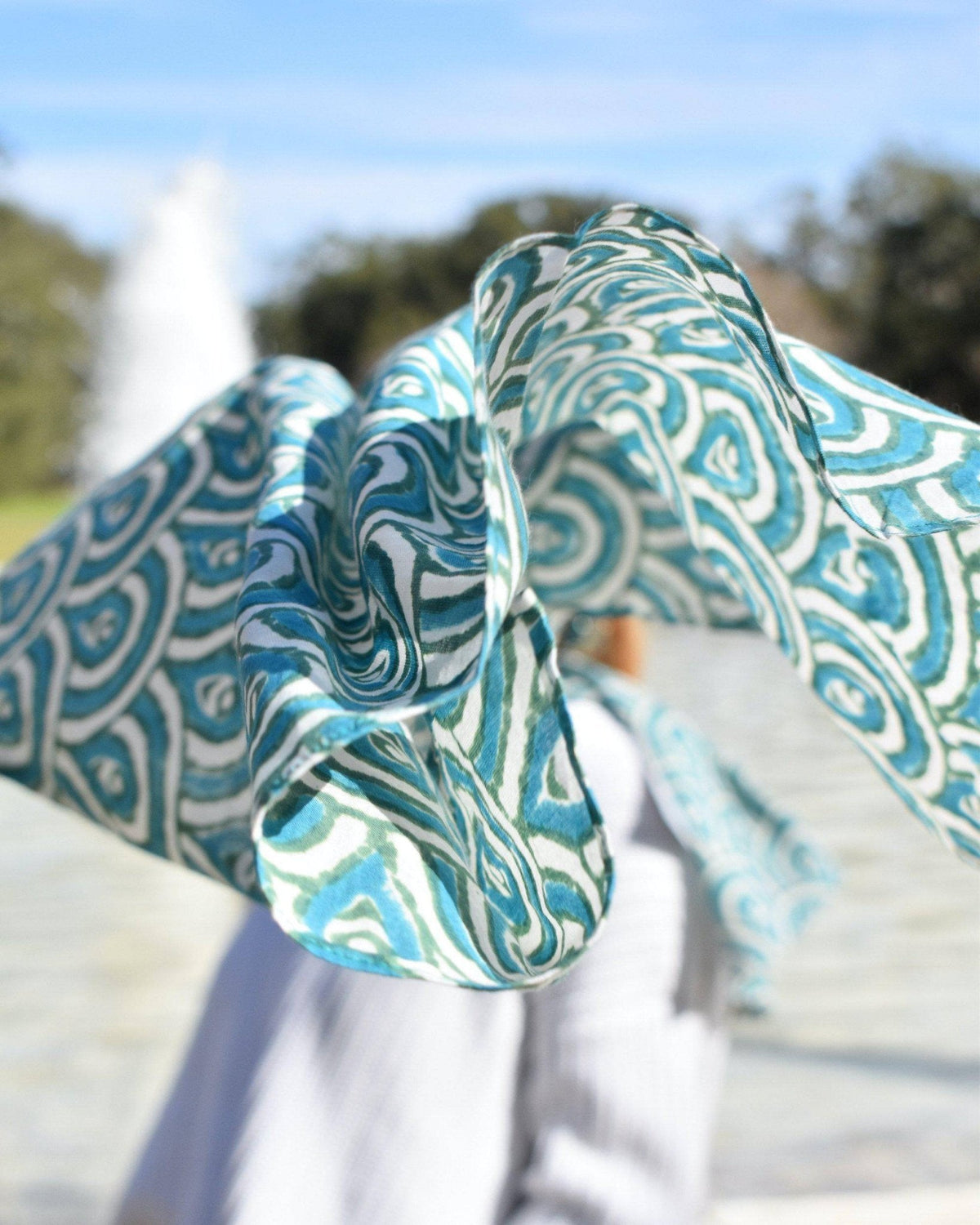 Peacock Teal Scarf - Che Cose Belle