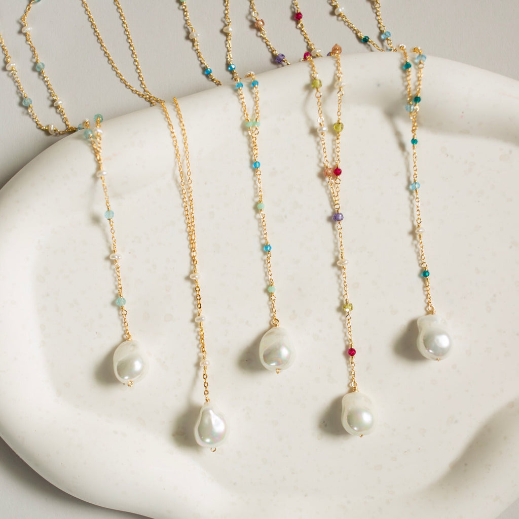 Pearl Gossamer Necklaces - Che Cose Belle