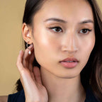 Pearl Hoops Dangle Earrings in 925 Sterling Silver - Che Cose Belle