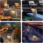 pearlstar Owl Garden Outdoor Statue, Solar Figurines Bulb LED Lights, Outdoor Garden Lawn Decorations for Porch Patio Yard Lawn, Unique Gifts for Friends and Family - Che Cose Belle