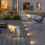 pearlstar Owl Garden Outdoor Statue, Solar Figurines Bulb LED Lights, Outdoor Garden Lawn Decorations for Porch Patio Yard Lawn, Unique Gifts for Friends and Family - Che Cose Belle