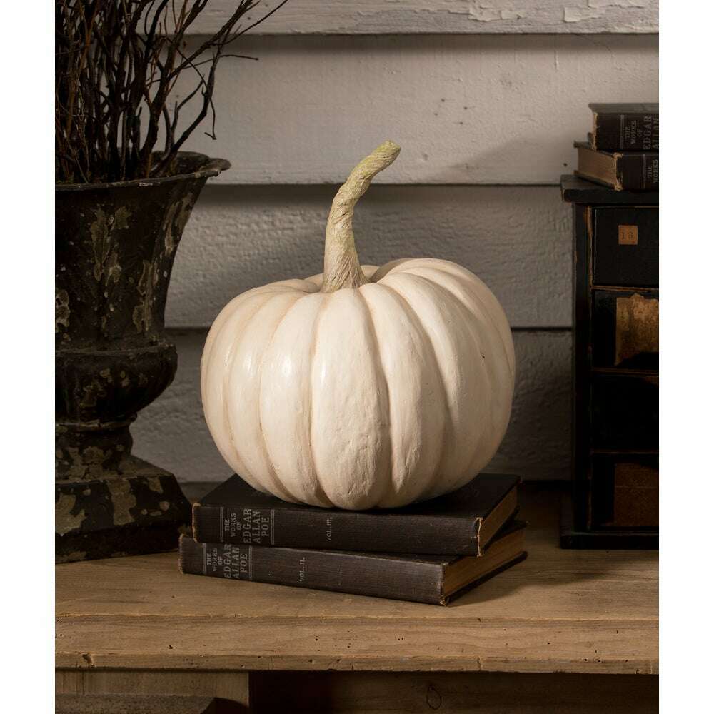 Peek-a-Boo Pumpkin White | Halloween Decor | Bethany Lowe Designs - Che Cose Belle