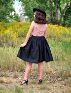 Peggy Swing Skirt in Black - Che Cose Belle