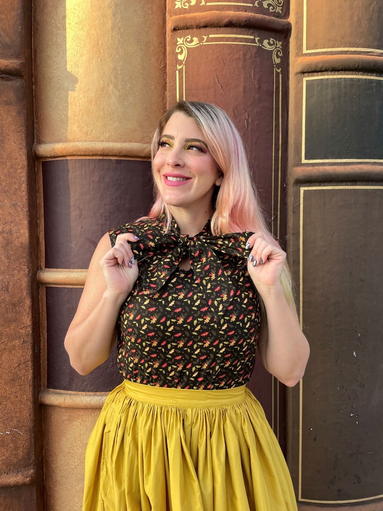 Peggy Swing Skirt in Mustard - Che Cose Belle