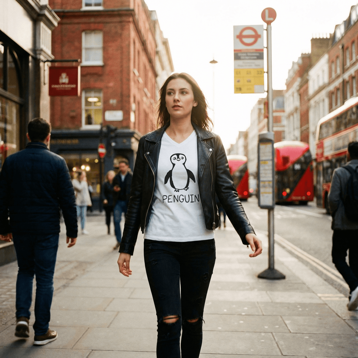 Penguin - V-neck Tee - Che Cose Belle