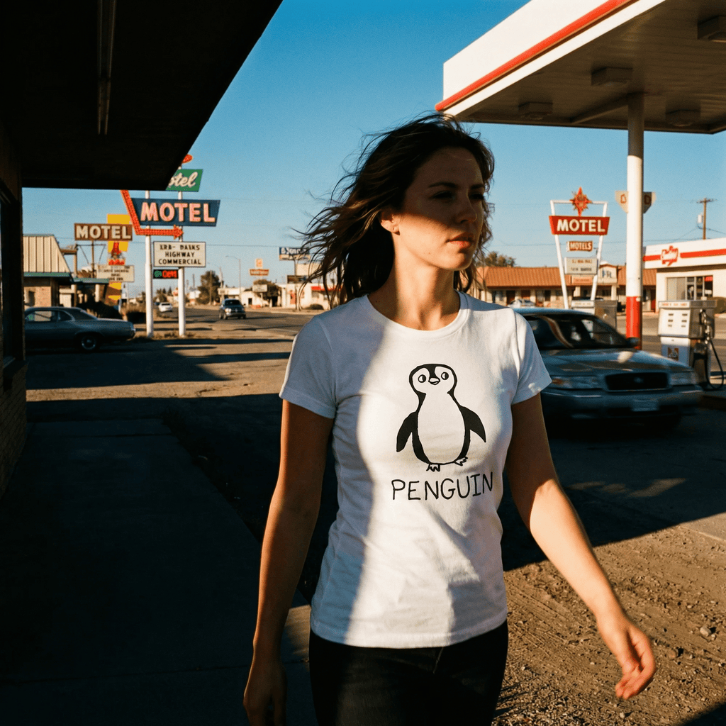 Penguin - Women's fitted Tee - Che Cose Belle