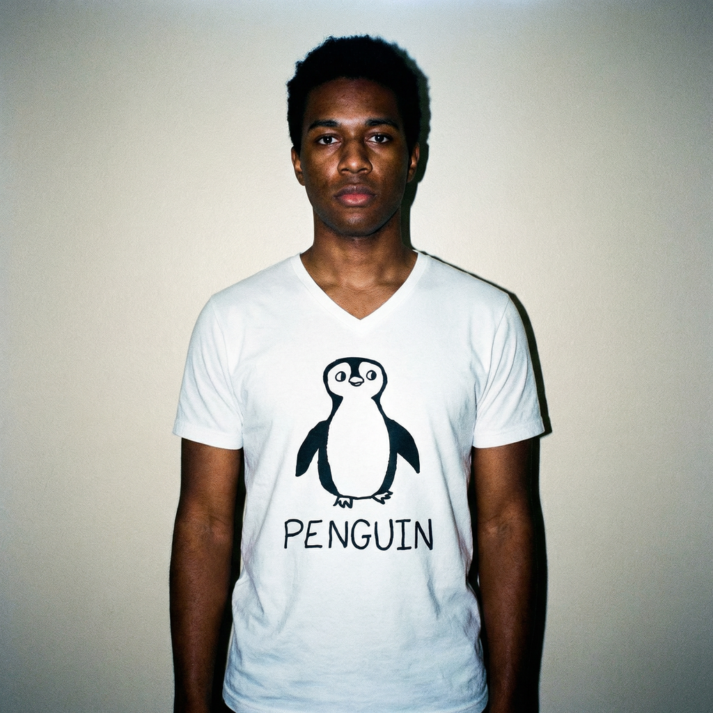 Penguin - V-neck Tee