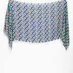 Pentagon Embroidered Scarf - Navy Blue - Che Cose Belle