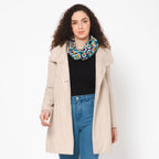 Pentagon Embroidered Scarf - Navy Blue - Che Cose Belle