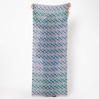 Pentagon Embroidered Scarf - Navy Blue - Che Cose Belle