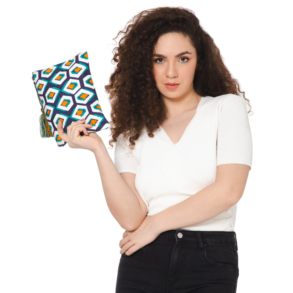 Pentagon Embroidered Travel Pouch - Che Cose Belle