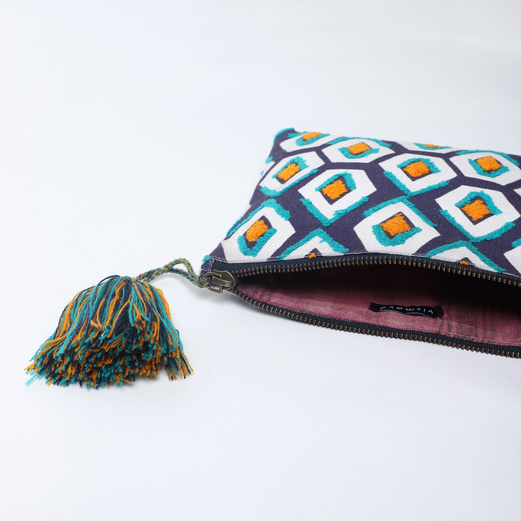 Pentagon Embroidered Travel Pouch - Che Cose Belle