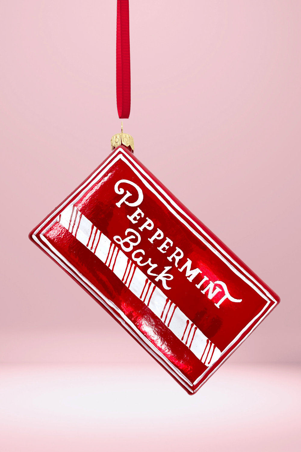 Peppermint Candy Box Glass Ornament - Che Cose Belle