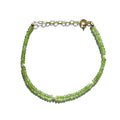 Peridot and Pearl Beaded Bracelet - Che Cose Belle