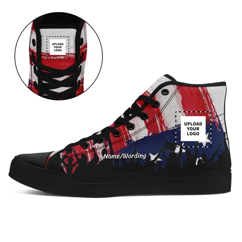 Personalized 4th of July Design Shoes, Custom HighTop Sneakers, Comfortable Leisure Shoes, Unique Gift for Independence Day - Che Cose Belle
