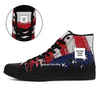 Personalized 4th of July Design Shoes, Custom HighTop Sneakers, Comfortable Leisure Shoes, Unique Gift for Independence Day - Che Cose Belle