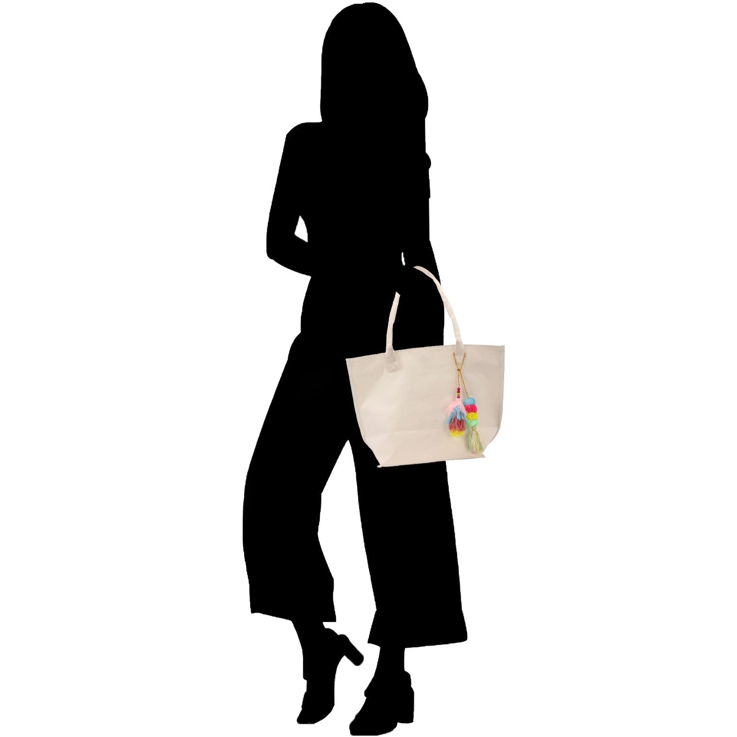 Personalized Cotton Canvas Hand Tote Bag Monogram Tote Bag Initial Canvas Tote Bridesmaid Gift Tote Magnetic Closure Bag Gift for Her A - Z - Che Cose Belle
