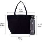 Personalized Cotton Canvas Hand Tote Bag Monogram Tote Bag Initial Canvas Tote Bridesmaid Gift Tote Magnetic Closure Bag Gift for Her A - Z - Che Cose Belle