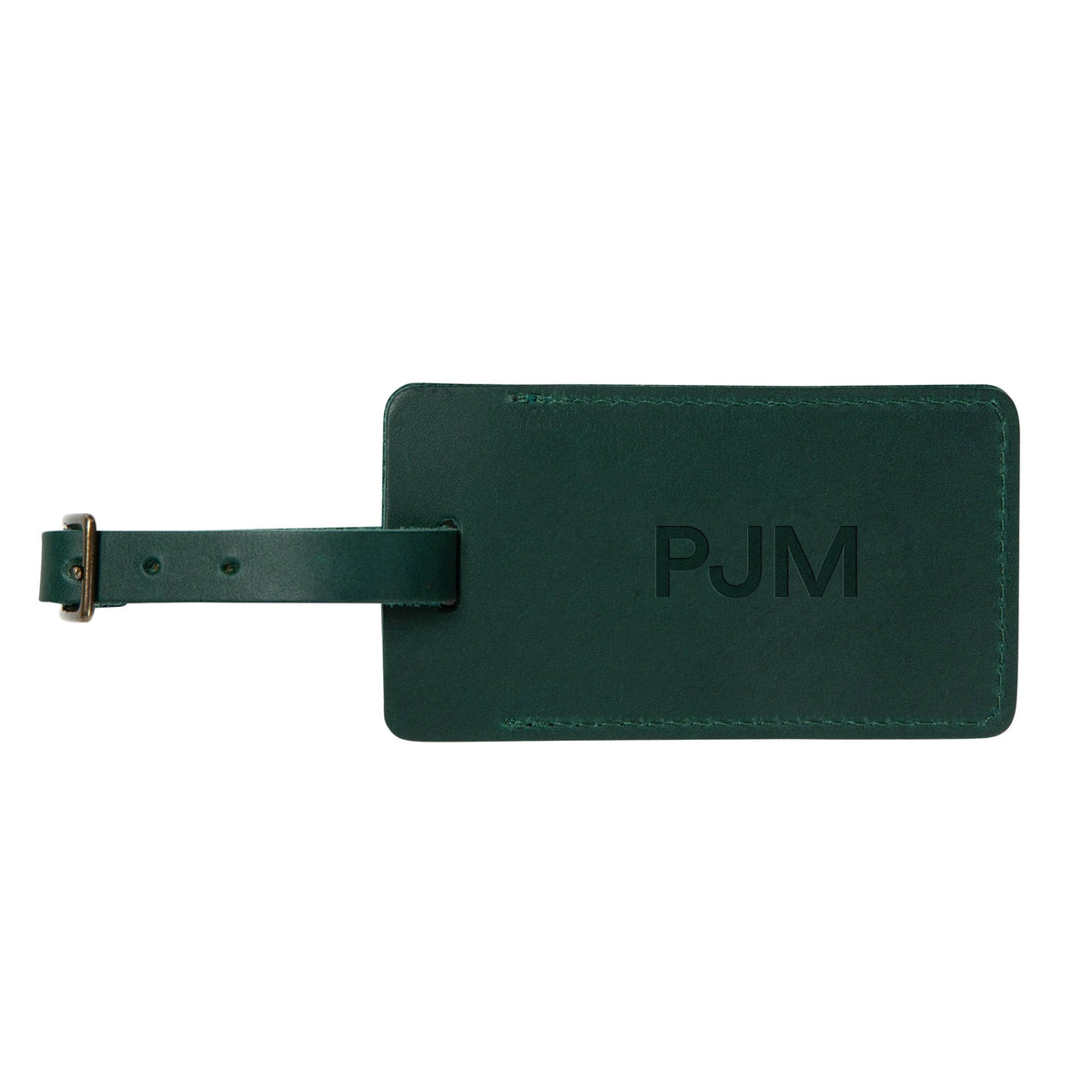 Personalized Sewn Leather Luggage Tag - Che Cose Belle