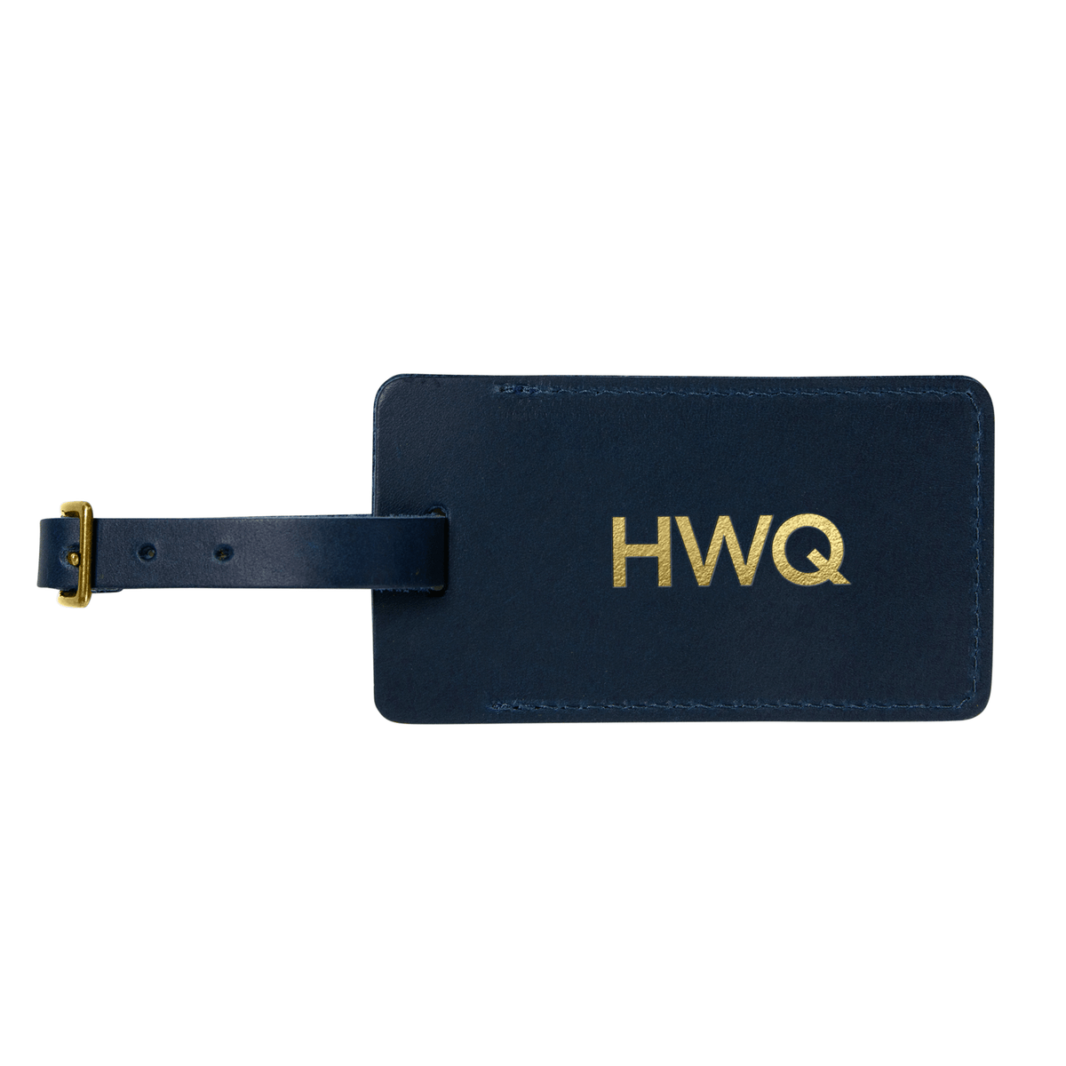 Personalized Sewn Leather Luggage Tag - Che Cose Belle