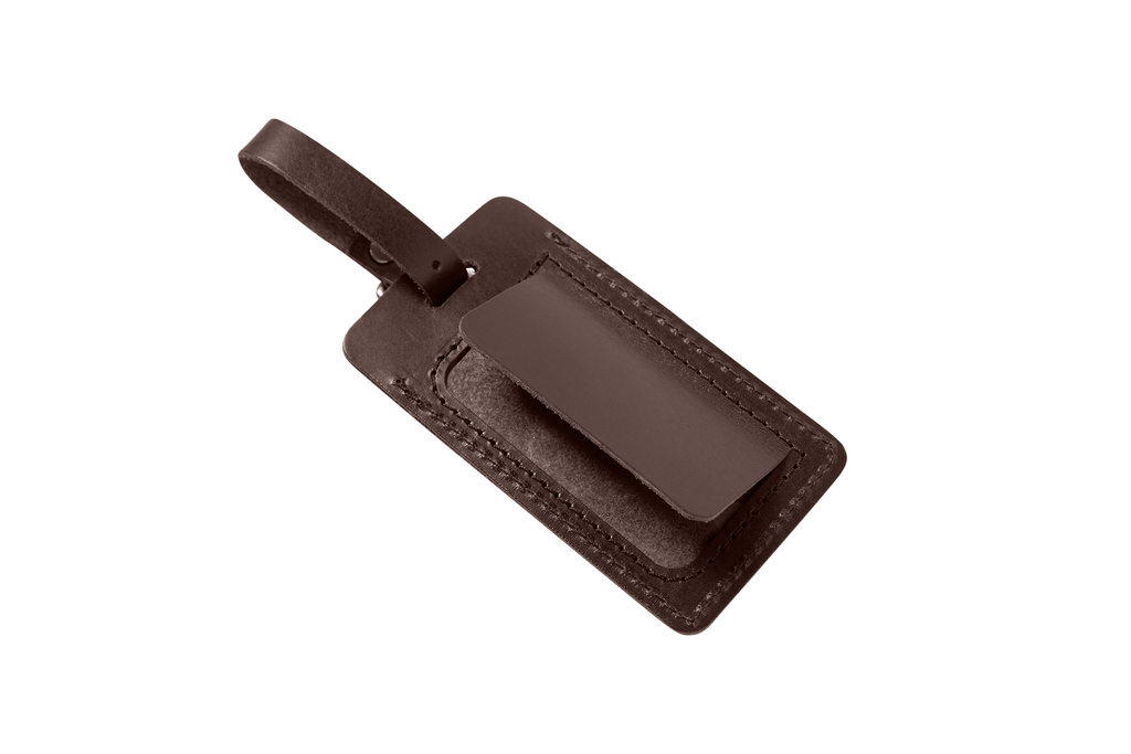 Personalized Sewn Leather Luggage Tag - Che Cose Belle