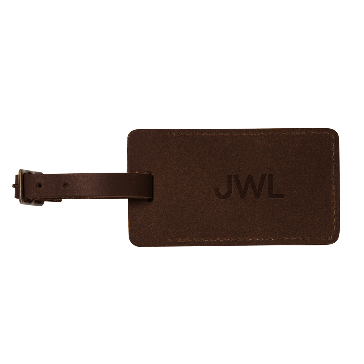 Personalized Sewn Leather Luggage Tag - Che Cose Belle