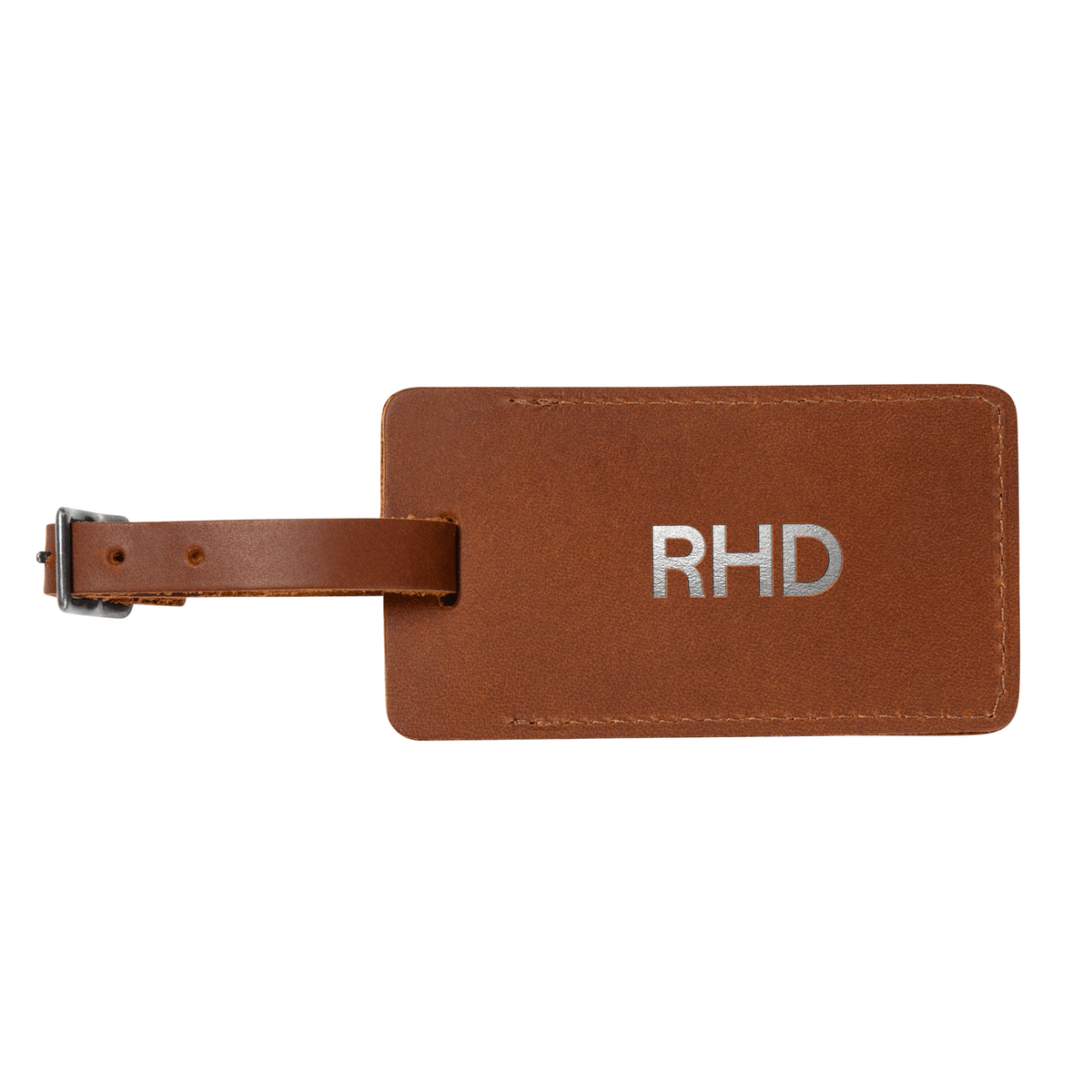 Personalized Sewn Leather Luggage Tag - Che Cose Belle