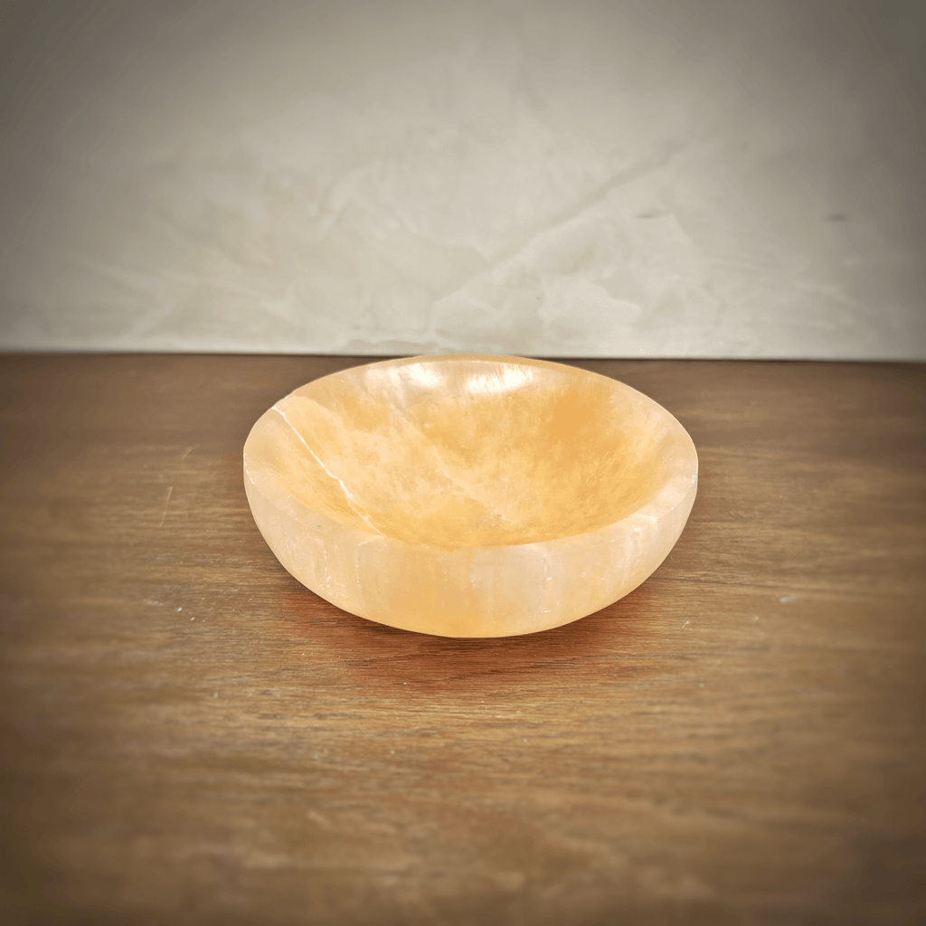 Petite Orange Selenite Bowl - Che Cose Belle