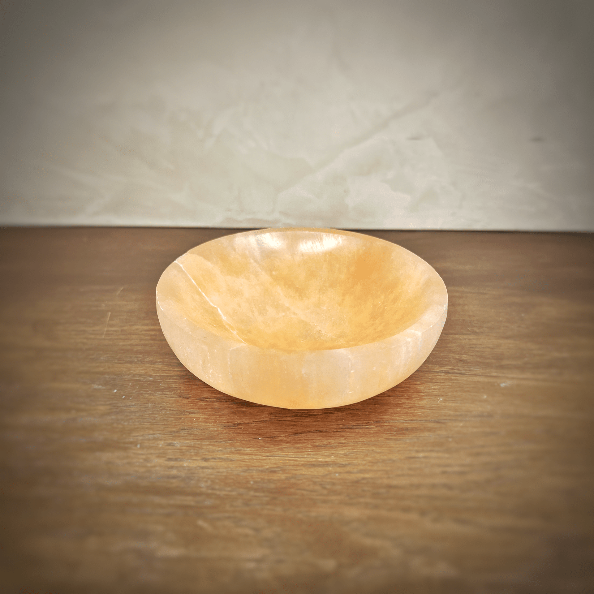 Petite Orange Selenite Bowl - Che Cose Belle