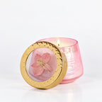 Petite Watercolor Pressed Floral Candle - Luna Flower - Che Cose Belle