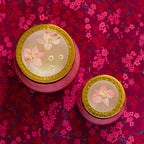 Petite Watercolor Pressed Floral Candle - Luna Flower - Che Cose Belle