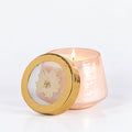 Petite Watercolor Pressed Floral Candle - Rose+ Oud - Che Cose Belle