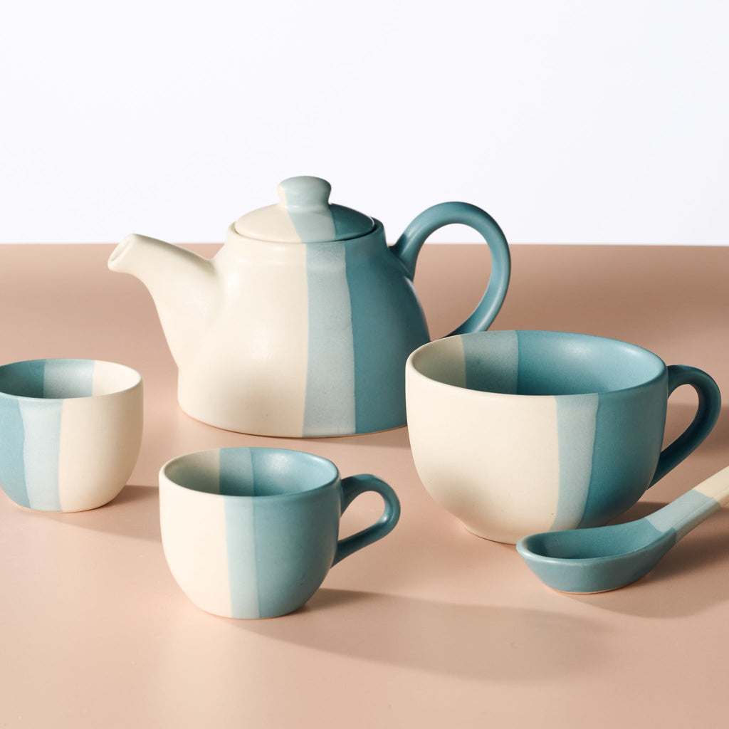 Pheeka Striped Tea Cups - Set of 2 - Che Cose Belle