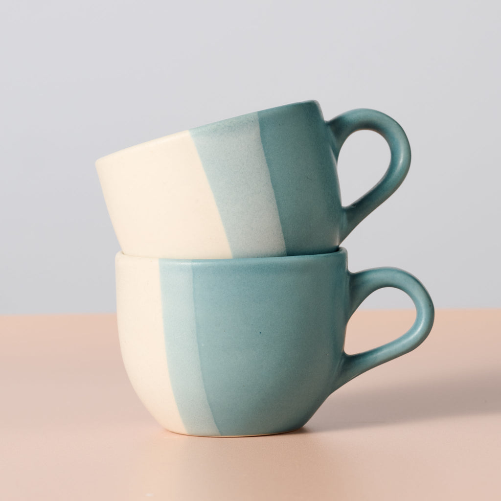 Pheeka Striped Tea Cups - Set of 2 - Che Cose Belle